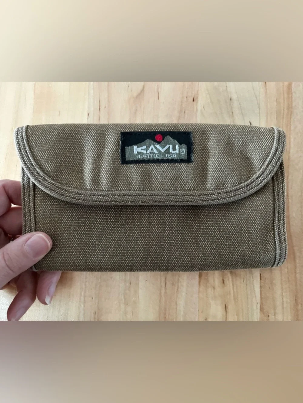 Kavu Tan Canvas Wallet